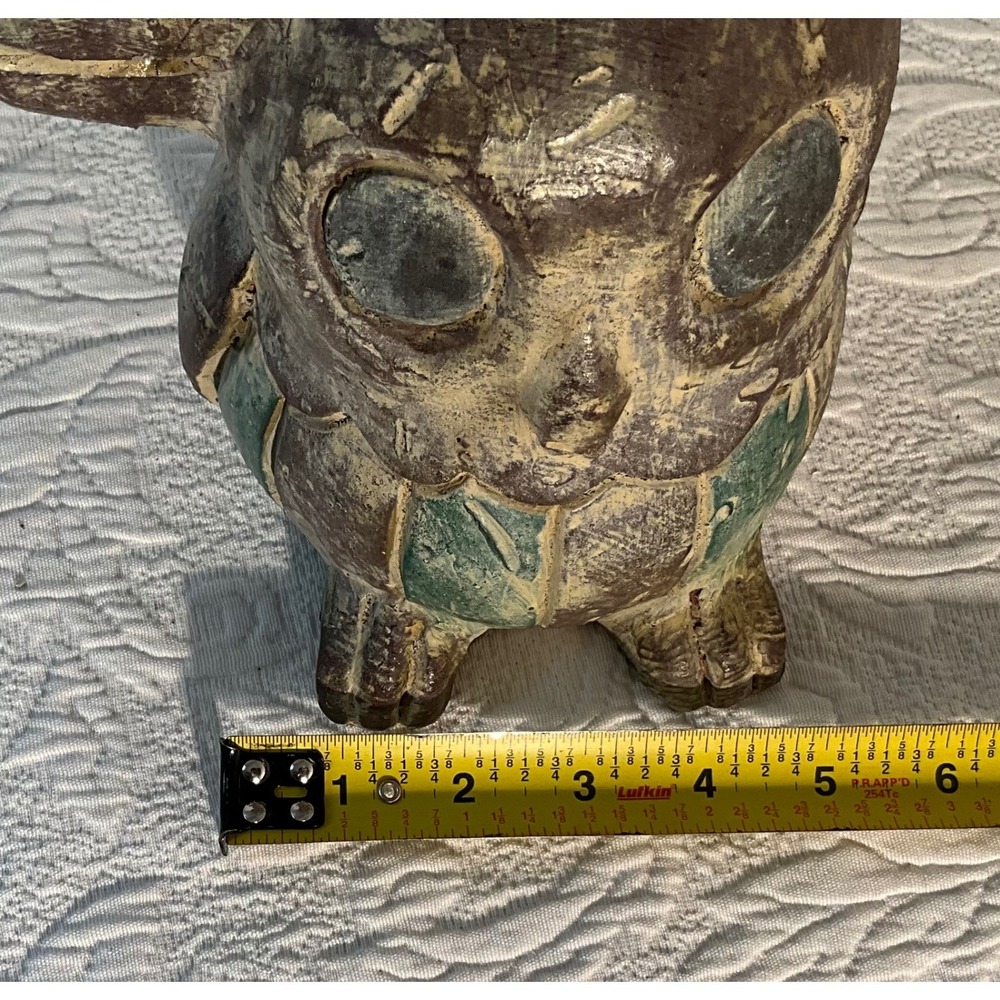 Terra Cotta Owl Sculpture Figurine Hard to Find - Picture 5 of 5